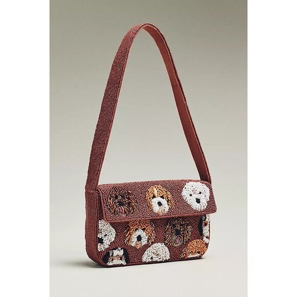 Anthropologie Fiona Beaded Bag - Animal Edition - Dogs - Picture 2 of 4